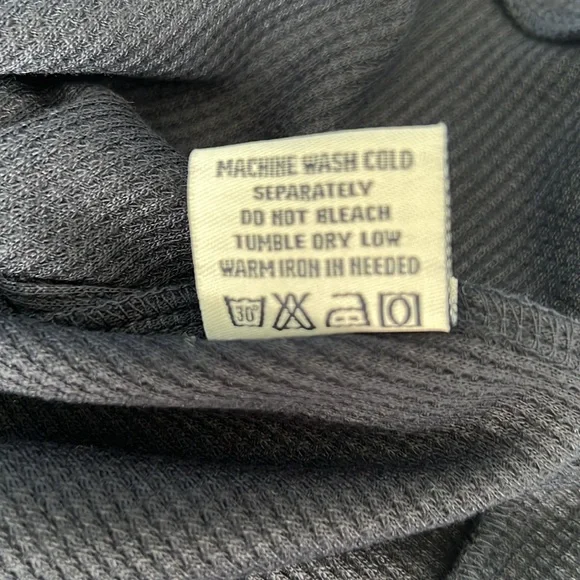 TRUE ROCK Hooded Henley Lightweight Men’s Navy Knit Top XXL - NWT - Picture 8 of 8